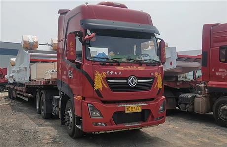 東風天龍前四后八平板拖車